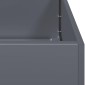 vidaXL Ζαρντινιέρα Ανθρακί 120x80x40 εκ. από Χάλυβα