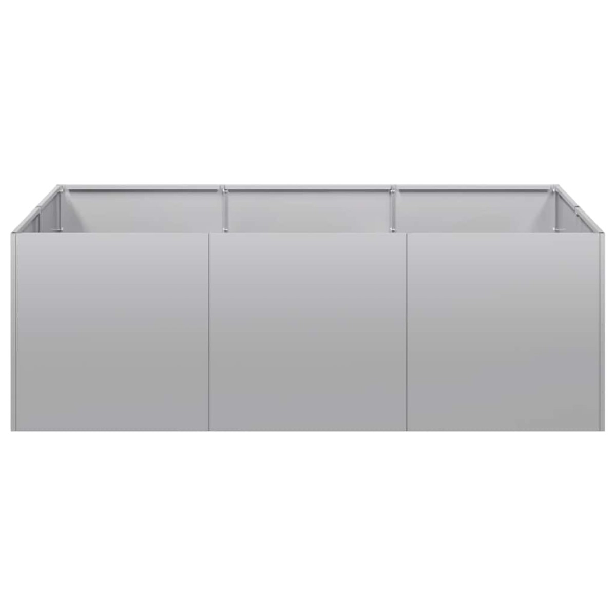 vidaXL Ζαρντινιέρα 120x80x40 εκ. από Γαλβανισμένο Ατσάλι