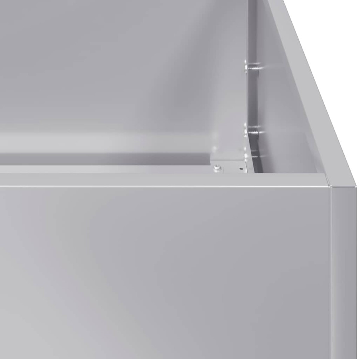 vidaXL Ζαρντινιέρα 120x80x40 εκ. από Γαλβανισμένο Ατσάλι