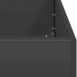 vidaXL Ζαρντινιέρα Μαύρη 200x80x40 εκ. από Χάλυβα