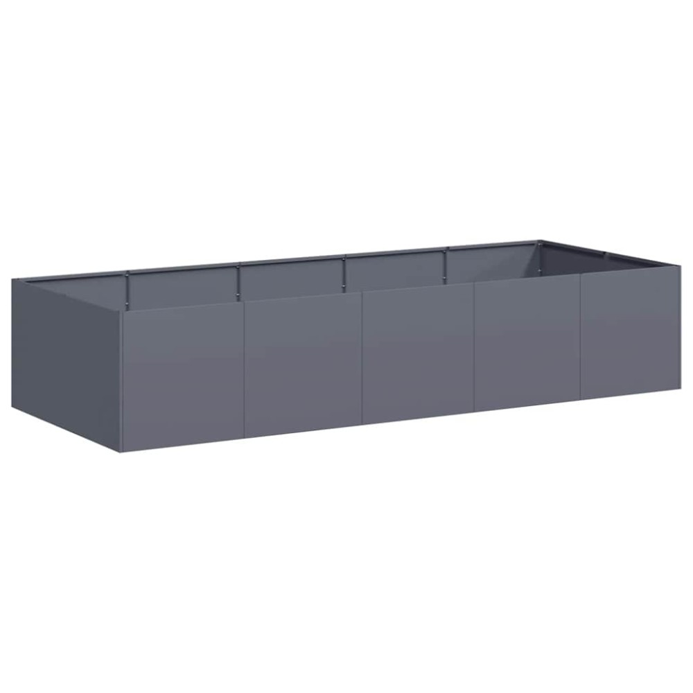 vidaXL Ζαρντινιέρα Ανθρακί 200x80x40 εκ. από Χάλυβα