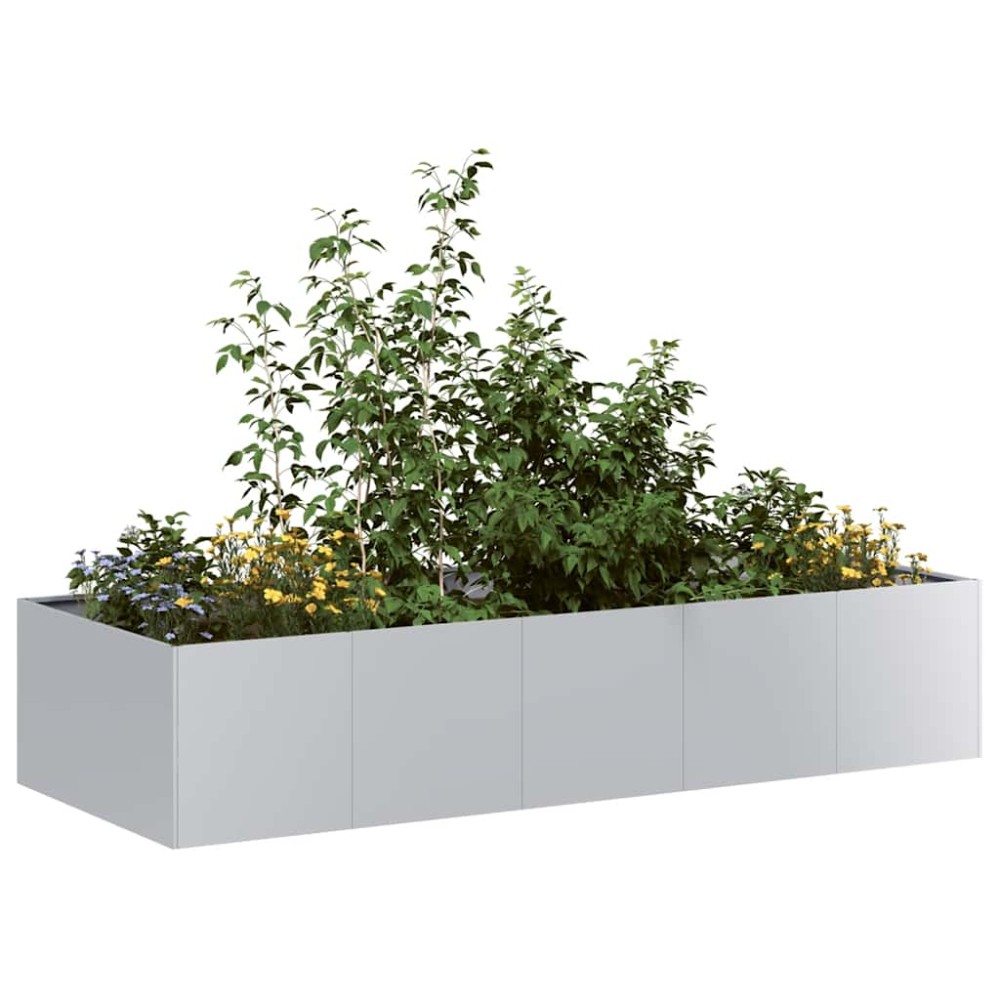 vidaXL Ζαρντινιέρα 200x80x40 εκ. από Γαλβανισμένο Ατσάλι