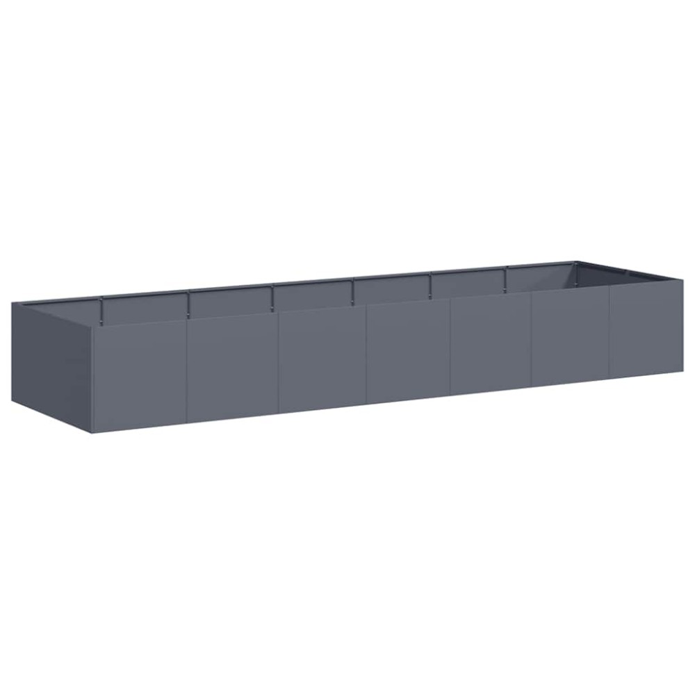 vidaXL Ζαρντινιέρα Ανθρακί 280x80x40 εκ. από Χάλυβα