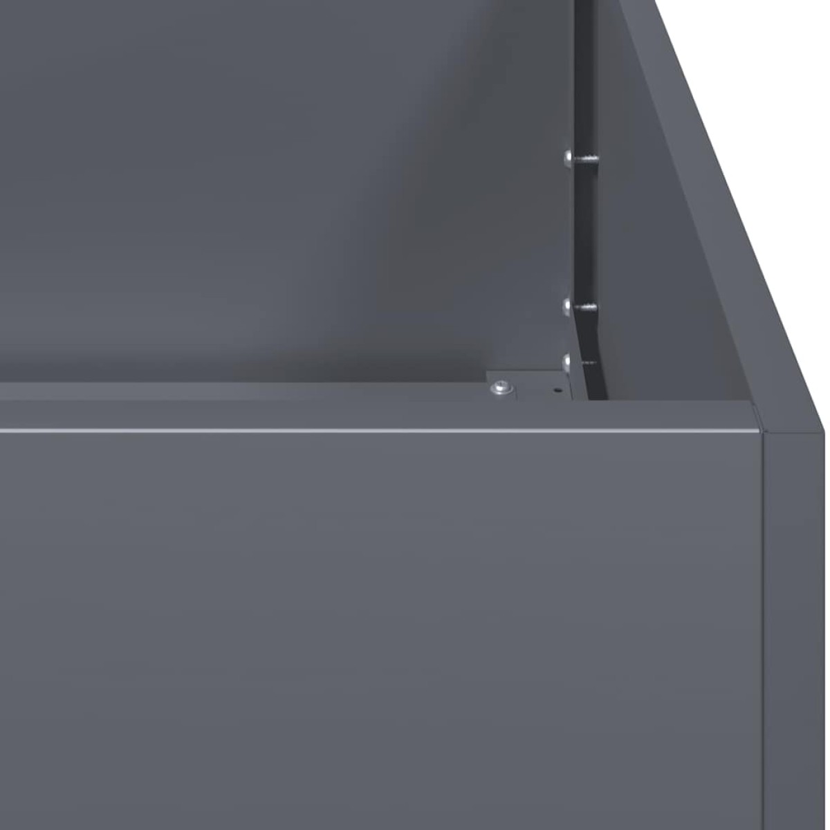 vidaXL Ζαρντινιέρα Ανθρακί 280x80x40 εκ. από Χάλυβα