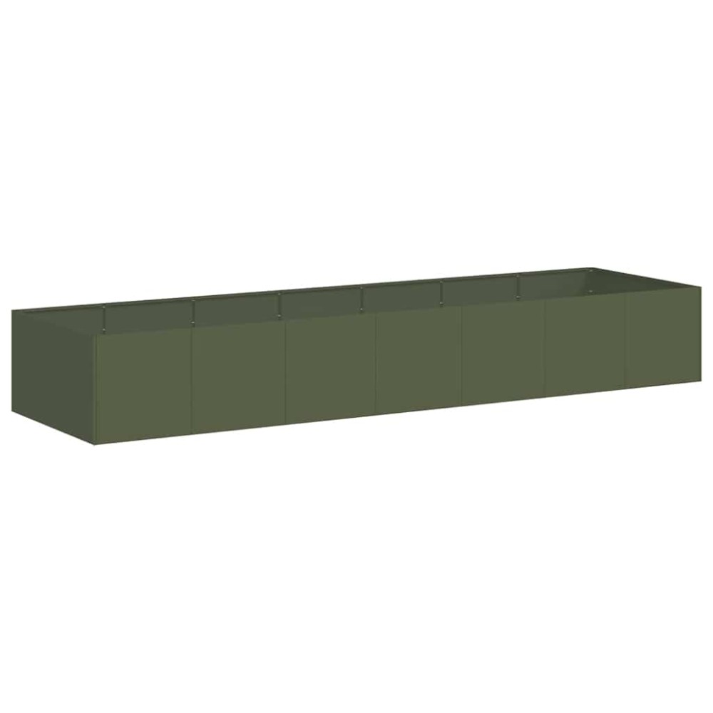 vidaXL Ζαρντινιέρα Λαδί 280x80x40 εκ. από Χάλυβα