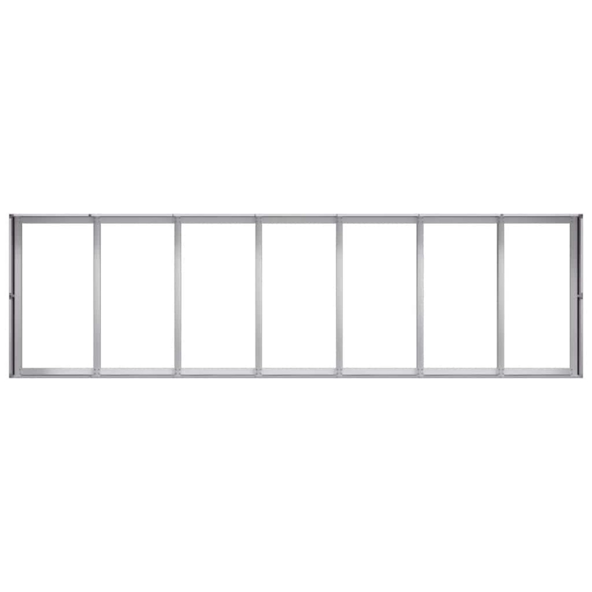 vidaXL Ζαρντινιέρα 280x80x40 εκ. από Γαλβανισμένο Ατσάλι
