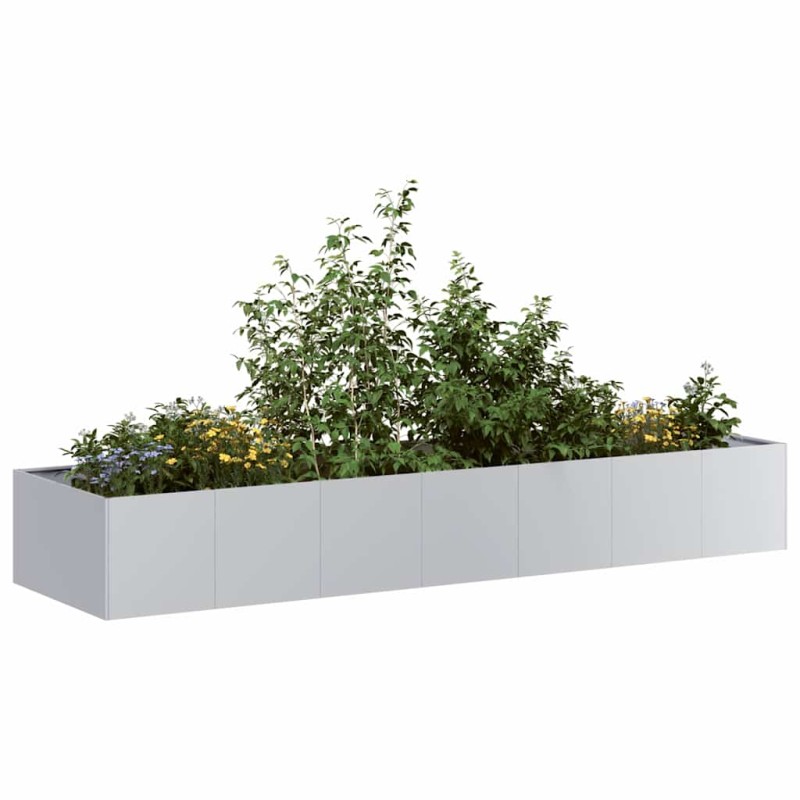 vidaXL Ζαρντινιέρα 280x80x40 εκ. από Γαλβανισμένο Ατσάλι
