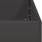 vidaXL Ζαρντινιέρα Μαύρη 360x80x40 εκ. από Χάλυβα