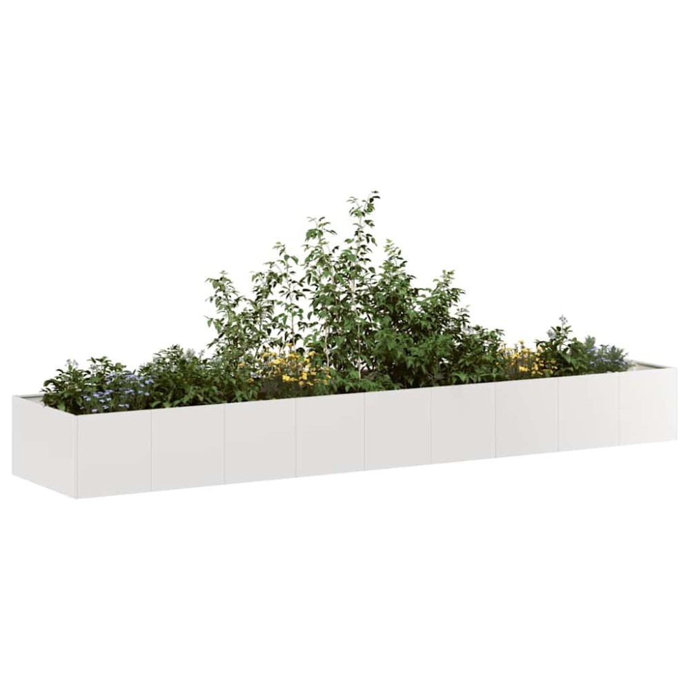 vidaXL Ζαρντινιέρα 360x80x40 εκ. από Ανοξείδωτο Ατσάλι