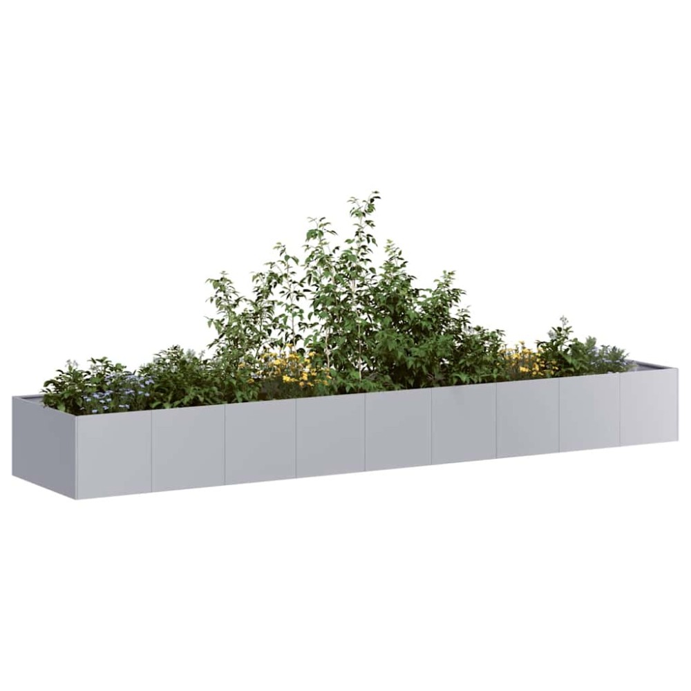 vidaXL Ζαρντινιέρα 360x80x40 εκ. από Γαλβανισμένο Ατσάλι
