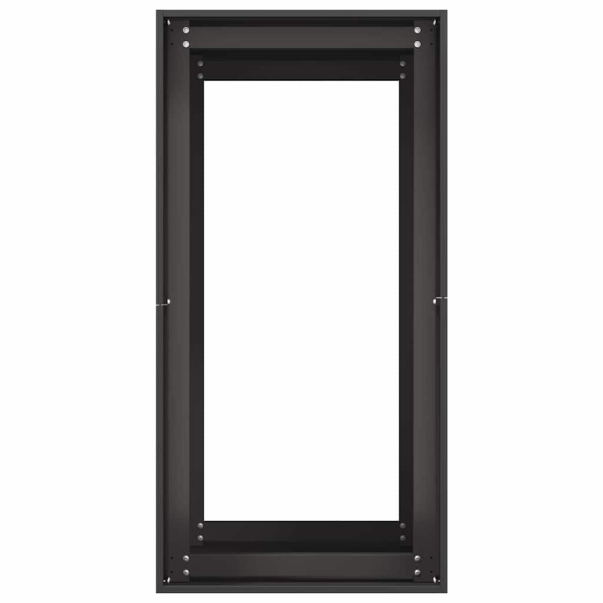 vidaXL Ζαρντινιέρα Μαύρη 40x80x80 εκ. από Χάλυβα