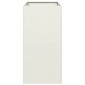 vidaXL Ζαρντινιέρα Λευκή 40x80x80 εκ. από Χάλυβα