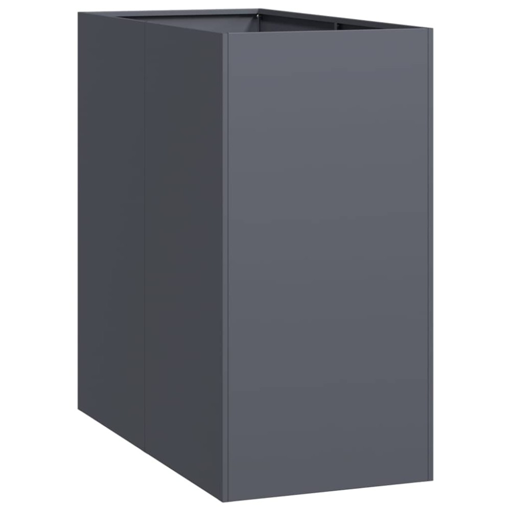 vidaXL Ζαρντινιέρα Ανθρακί 40x80x80 εκ. από Χάλυβα