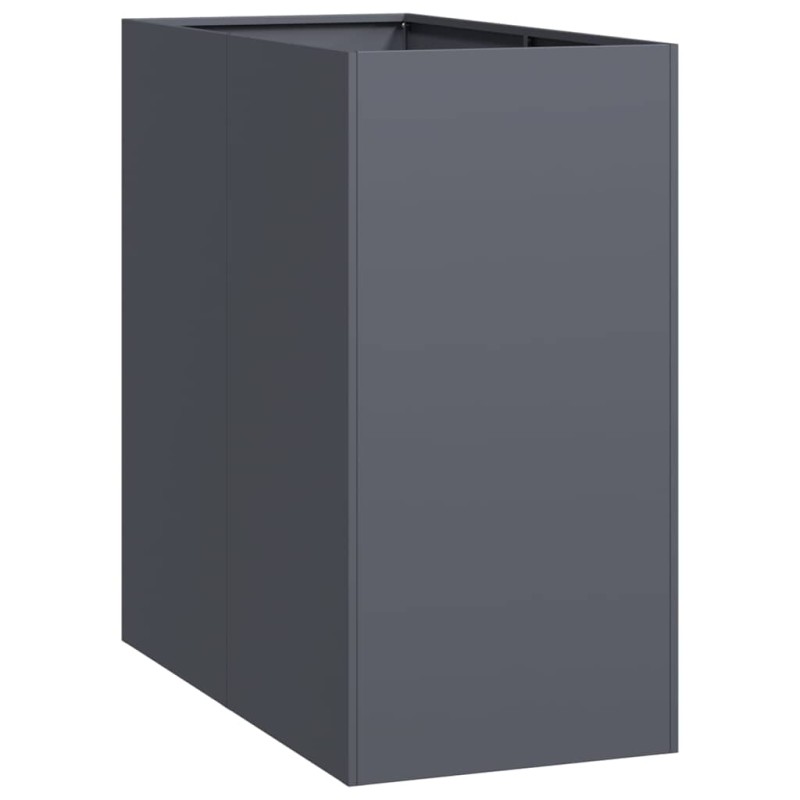 vidaXL Ζαρντινιέρα Ανθρακί 40x80x80 εκ. από Χάλυβα