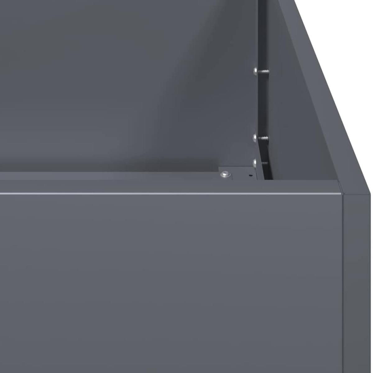 vidaXL Ζαρντινιέρα Ανθρακί 40x80x80 εκ. από Χάλυβα