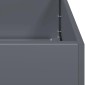 vidaXL Ζαρντινιέρα Ανθρακί 40x80x80 εκ. από Χάλυβα