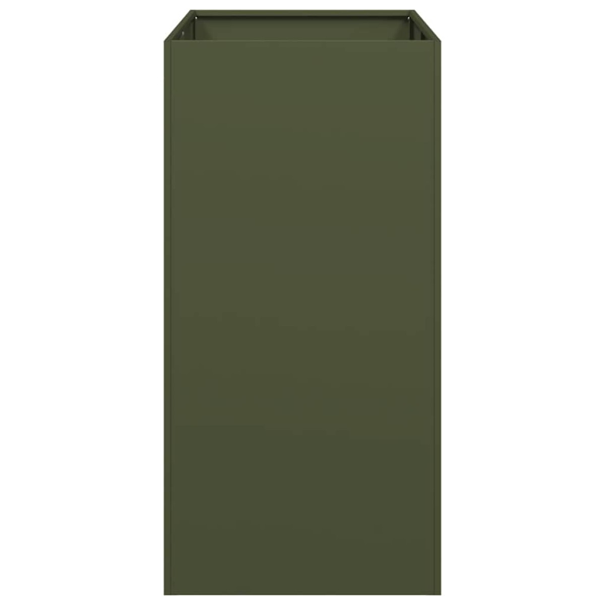 vidaXL Ζαρντινιέρα Λαδί 40x80x80 εκ. από Χάλυβα