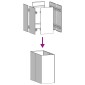 vidaXL Ζαρντινιέρα Λαδί 40x80x80 εκ. από Χάλυβα