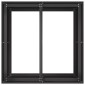 vidaXL Ζαρντινιέρα Μαύρη 80x80x80 εκ. από Χάλυβα