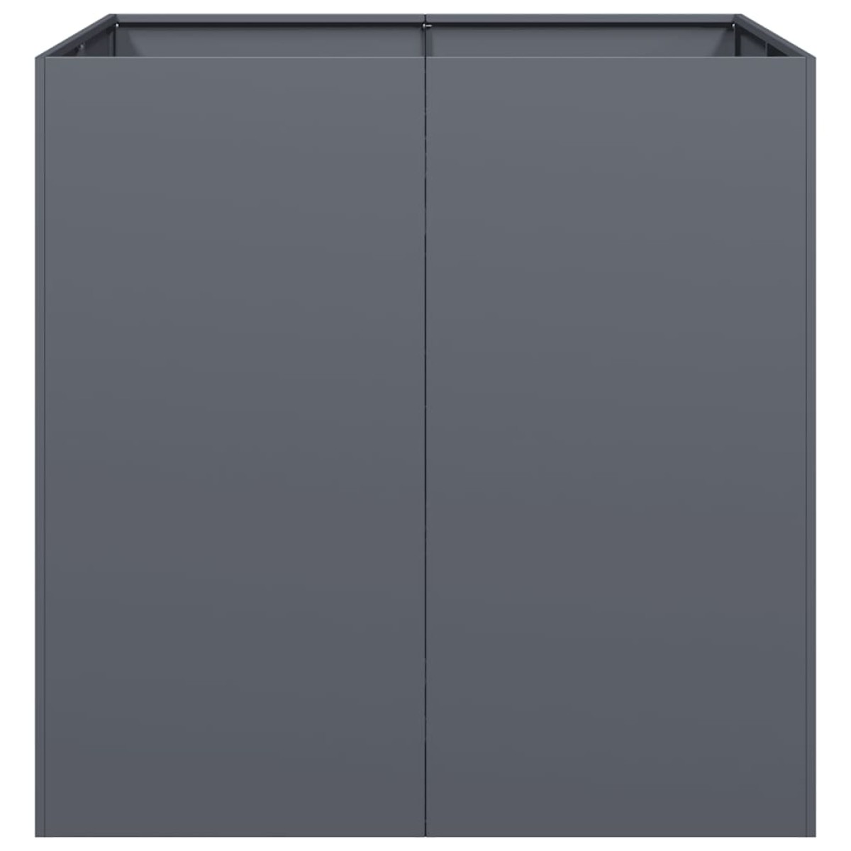 vidaXL Ζαρντινιέρα Ανθρακί 80x80x80 εκ. από Χάλυβα
