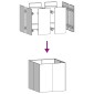 vidaXL Ζαρντινιέρα Ανθρακί 80x80x80 εκ. από Χάλυβα