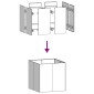vidaXL Ζαρντινιέρα Λαδί 80x80x80 εκ. από Χάλυβα