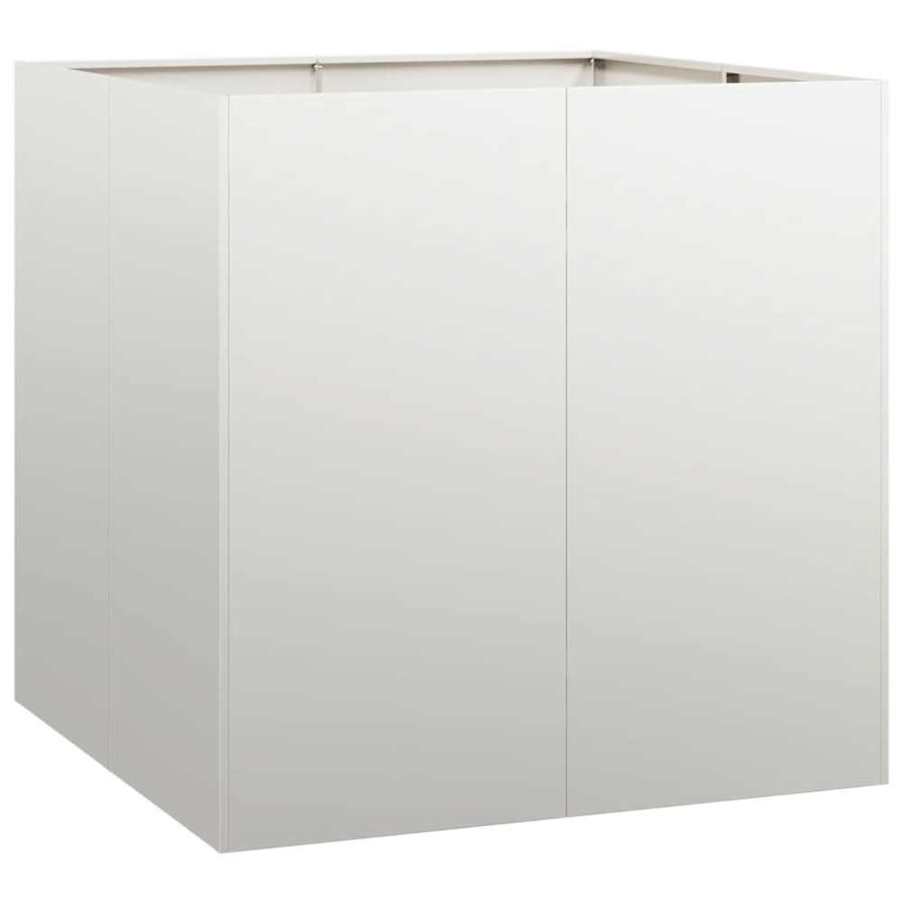 vidaXL Ζαρντινιέρα 80x80x80 εκ. από Ανοξείδωτο Ατσάλι