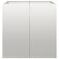 vidaXL Ζαρντινιέρα 80x80x80 εκ. από Ανοξείδωτο Ατσάλι