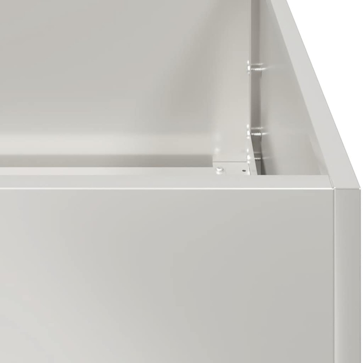 vidaXL Ζαρντινιέρα 80x80x80 εκ. από Ανοξείδωτο Ατσάλι