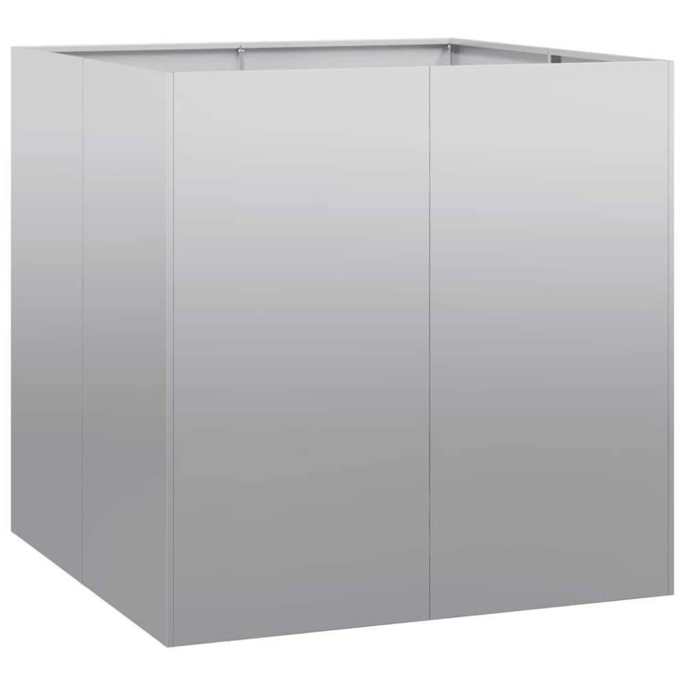 vidaXL Ζαρντινιέρα 80x80x80 εκ. από Γαλβανισμένο Ατσάλι