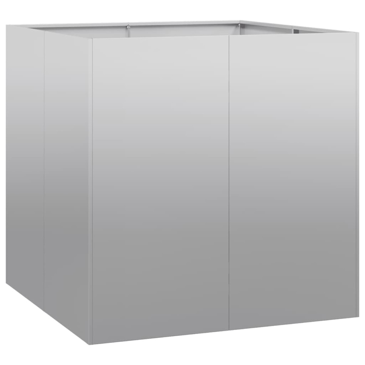 vidaXL Ζαρντινιέρα 80x80x80 εκ. από Γαλβανισμένο Ατσάλι