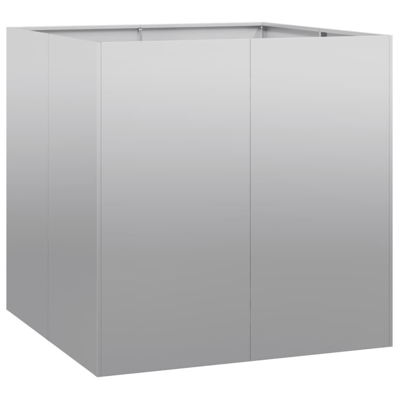 vidaXL Ζαρντινιέρα 80x80x80 εκ. από Γαλβανισμένο Ατσάλι