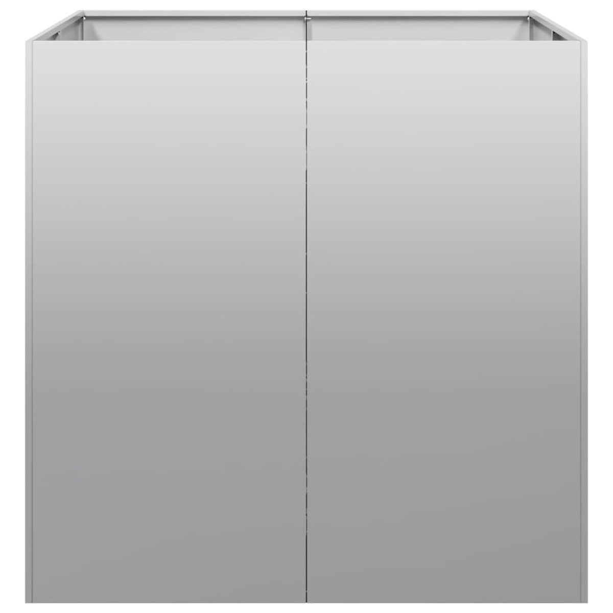vidaXL Ζαρντινιέρα 80x80x80 εκ. από Γαλβανισμένο Ατσάλι