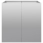 vidaXL Ζαρντινιέρα 80x80x80 εκ. από Γαλβανισμένο Ατσάλι