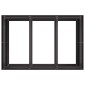 vidaXL Ζαρντινιέρα Μαύρη 120x80x80 εκ. από Χάλυβα