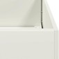 vidaXL Ζαρντινιέρα Λευκή 120x80x80 εκ. από Χάλυβα
