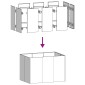 vidaXL Ζαρντινιέρα Λαδί 120x80x80 εκ. από Χάλυβα