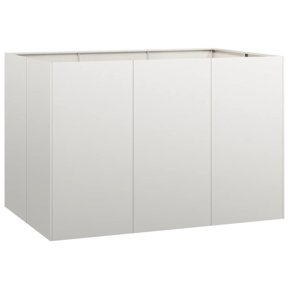 vidaXL Ζαρντινιέρα 120x80x80 εκ. από Ανοξείδωτο Ατσάλι