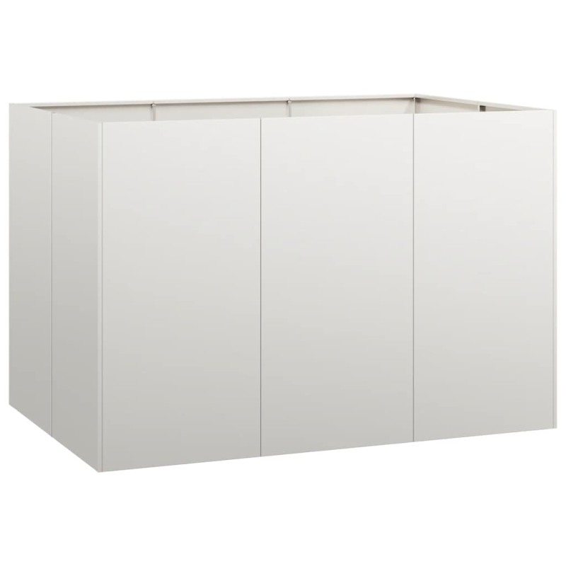 vidaXL Ζαρντινιέρα 120x80x80 εκ. από Ανοξείδωτο Ατσάλι