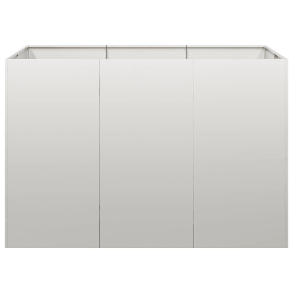 vidaXL Ζαρντινιέρα 120x80x80 εκ. από Ανοξείδωτο Ατσάλι