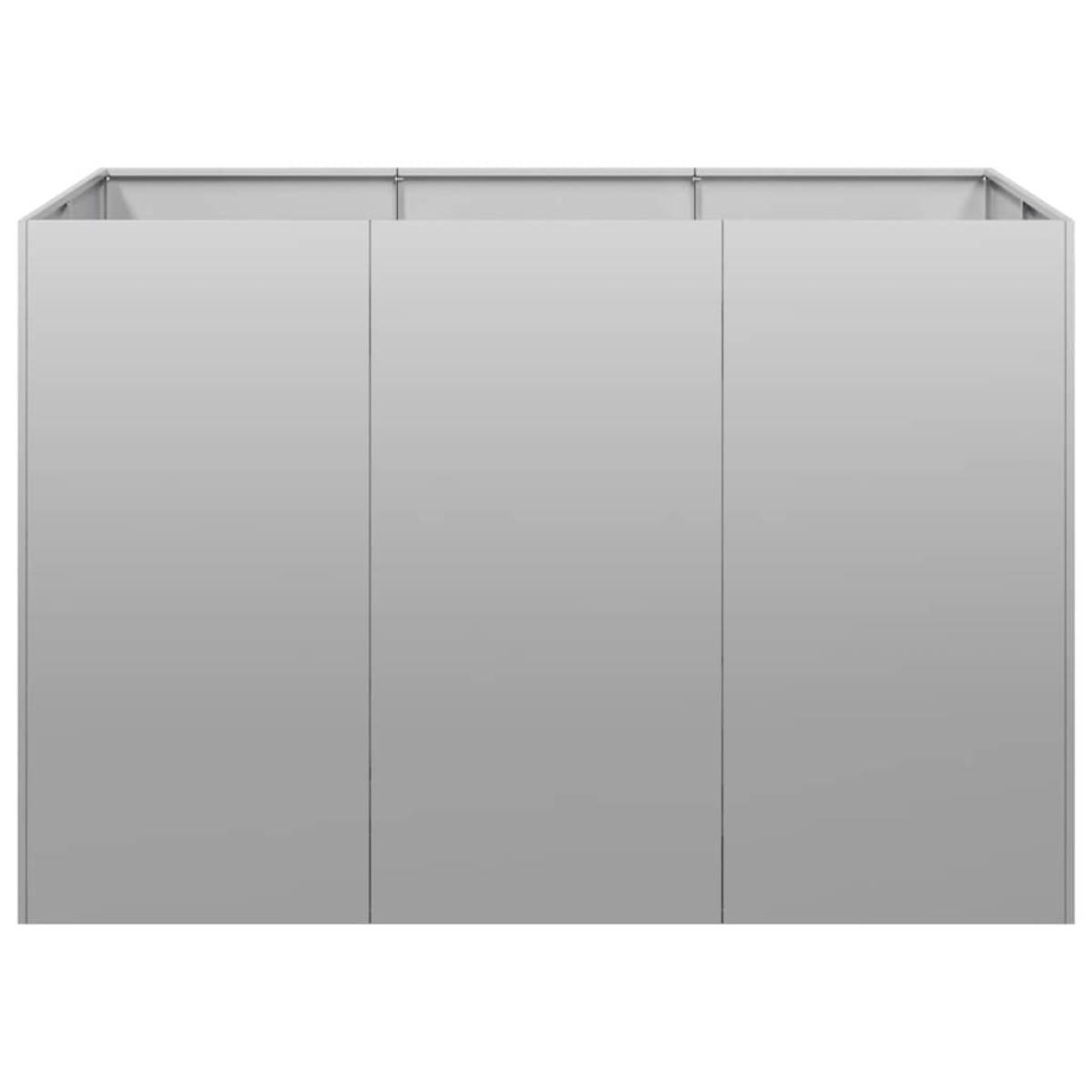 vidaXL Ζαρντινιέρα 120x80x80 εκ. από Γαλβανισμένο Ατσάλι