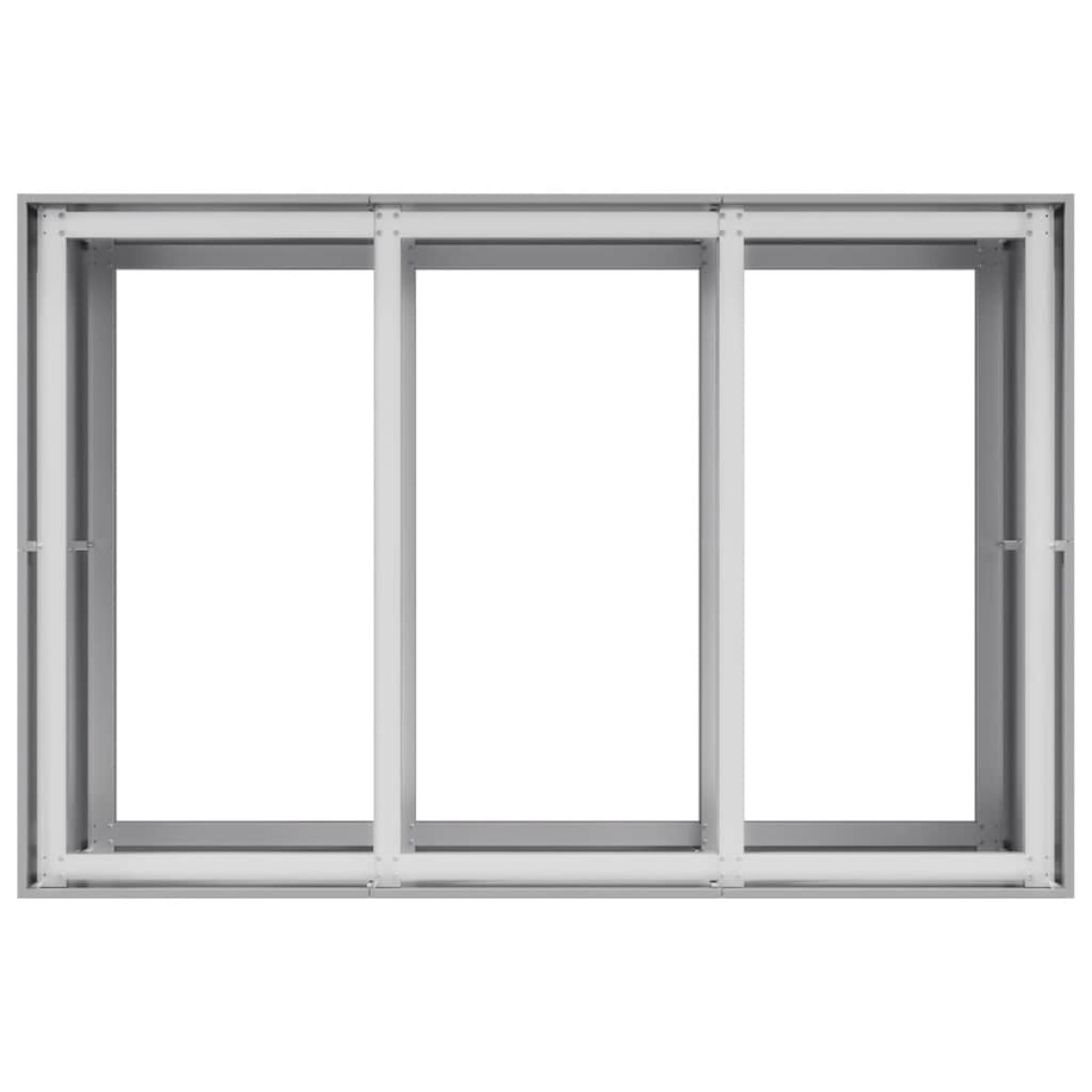 vidaXL Ζαρντινιέρα 120x80x80 εκ. από Γαλβανισμένο Ατσάλι