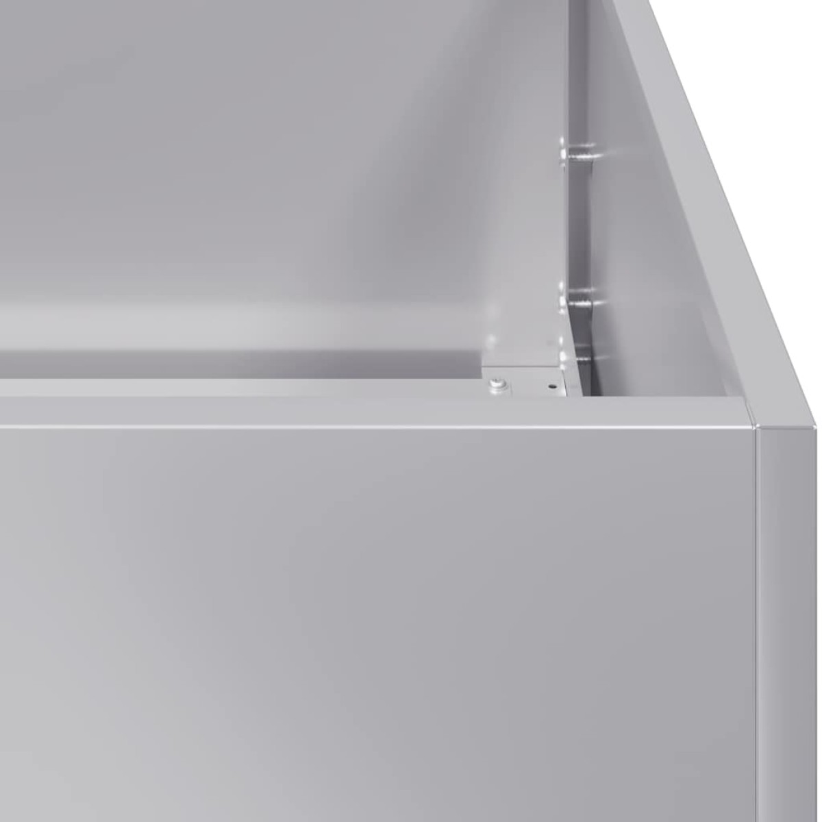 vidaXL Ζαρντινιέρα 120x80x80 εκ. από Γαλβανισμένο Ατσάλι