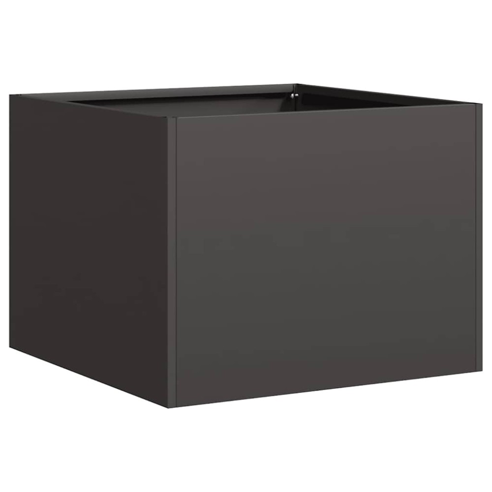 vidaXL Ζαρντινιέρα Μαύρη 40x40x30 εκ. από Χάλυβα