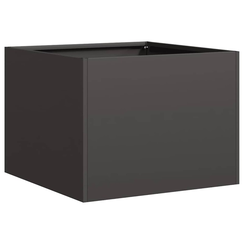 vidaXL Ζαρντινιέρα Μαύρη 40x40x30 εκ. από Χάλυβα