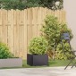 vidaXL Ζαρντινιέρα Μαύρη 40x40x30 εκ. από Χάλυβα