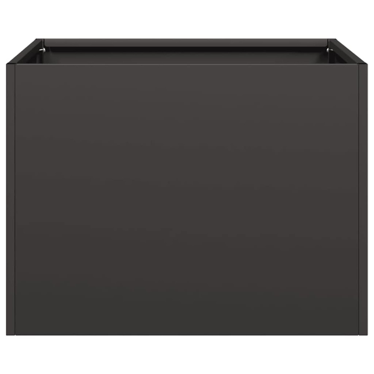 vidaXL Ζαρντινιέρα Μαύρη 40x40x30 εκ. από Χάλυβα
