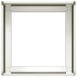 vidaXL Ζαρντινιέρα Λευκή 40x40x30 εκ. από Χάλυβα