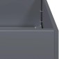 vidaXL Ζαρντινιέρα Ανθρακί 40x40x30 εκ. από Χάλυβα