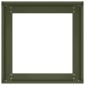vidaXL Ζαρντινιέρα Λαδί 40x40x30 εκ. από Χάλυβα